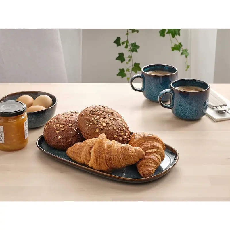 Dosthoff Blue Large Oval Plate 31 cm