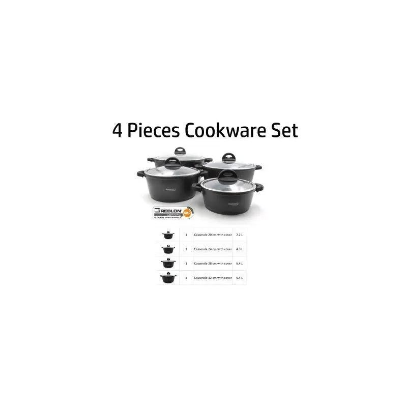 DOSTHOFF 4 PCS COOKWARE CASSEROLE SET