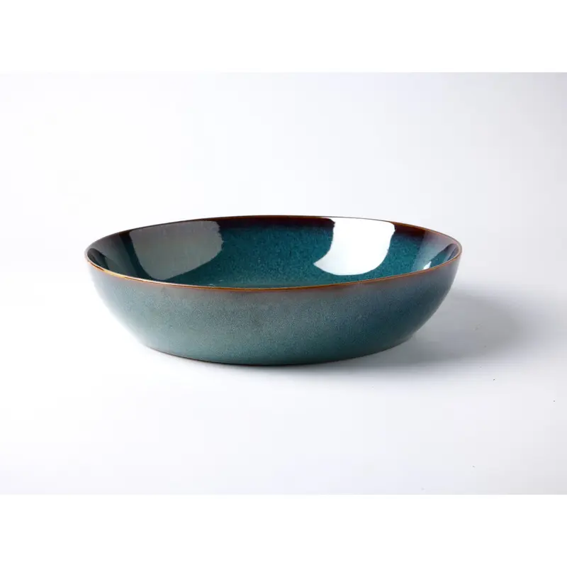 Dosthoff "Ocean Blue Green" Glazed Deep plate 21.5 cm