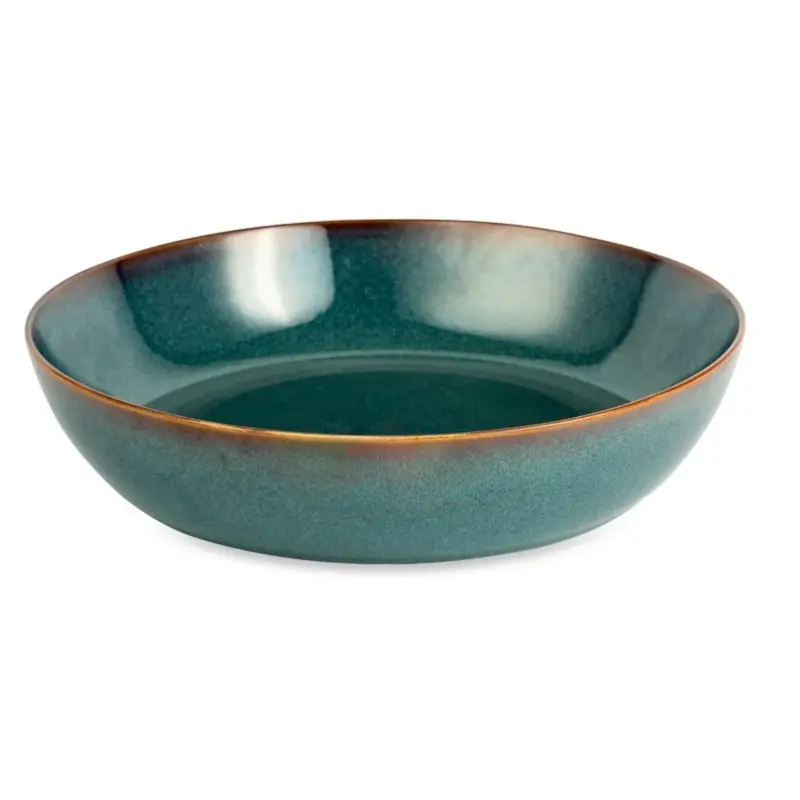 Dosthoff "Ocean Blue Green" Glazed Large Salad Bowl 29 c