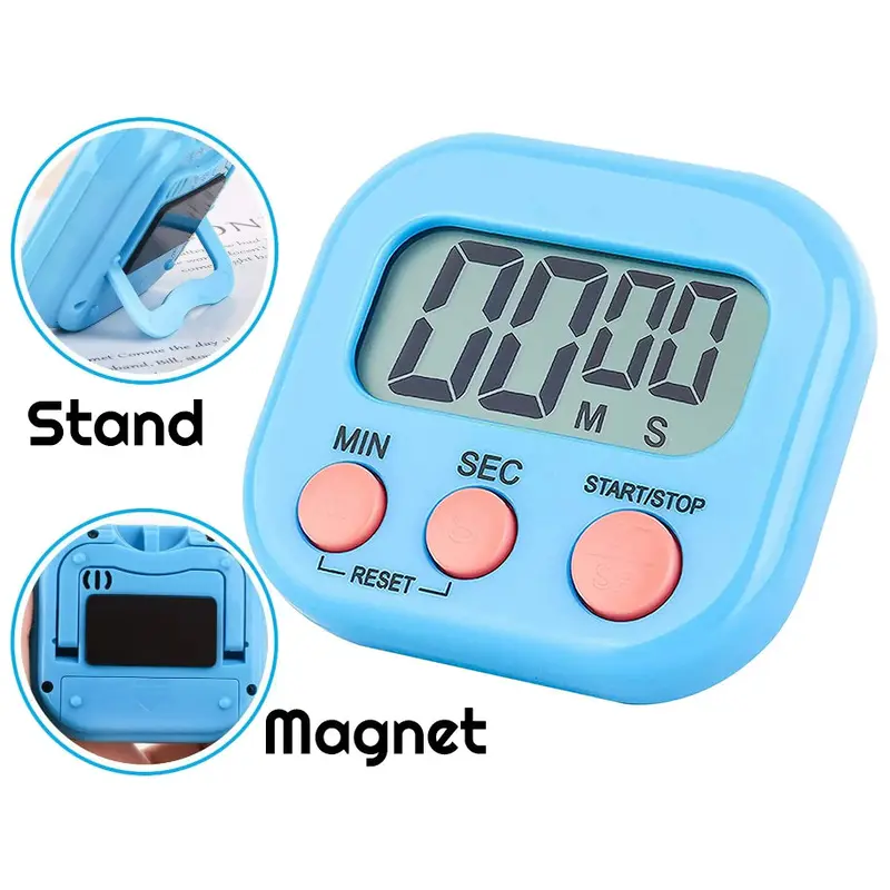 Digital Timer Kitchen Timer with Magnetic Back