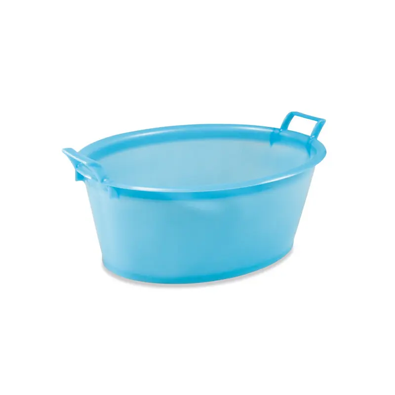Deep oval plastic bowl 80 cm