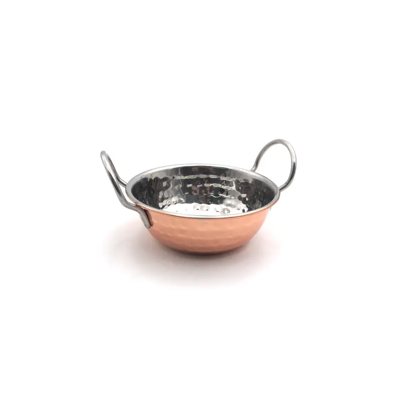 Copper Deep Fryer with 2 handles 13.5 x 5 cm