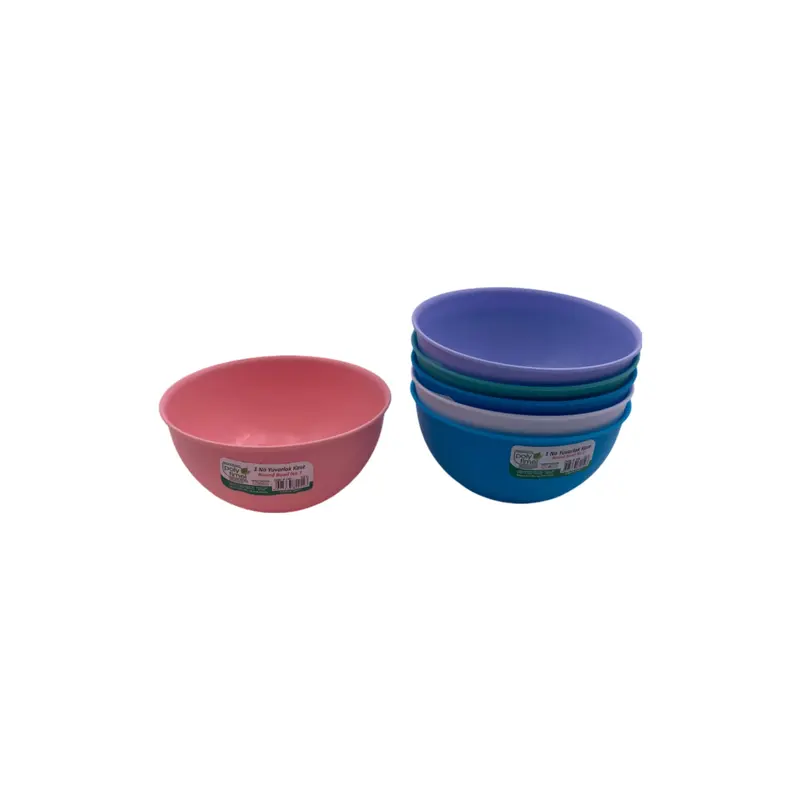 Colorful Roud Bowl; 0.5 lt X2