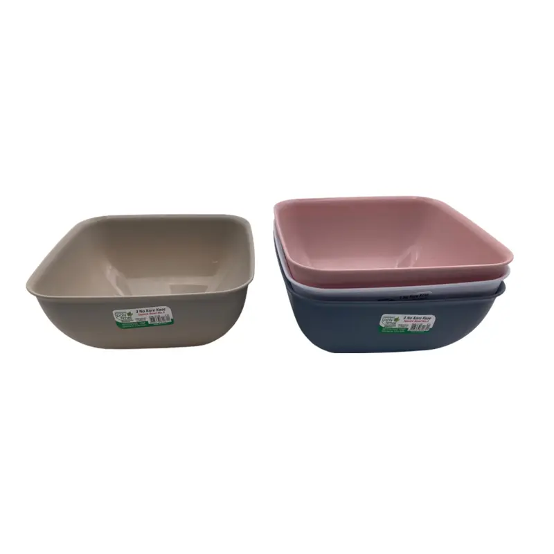 Colorful Square Bowl; 2 lt