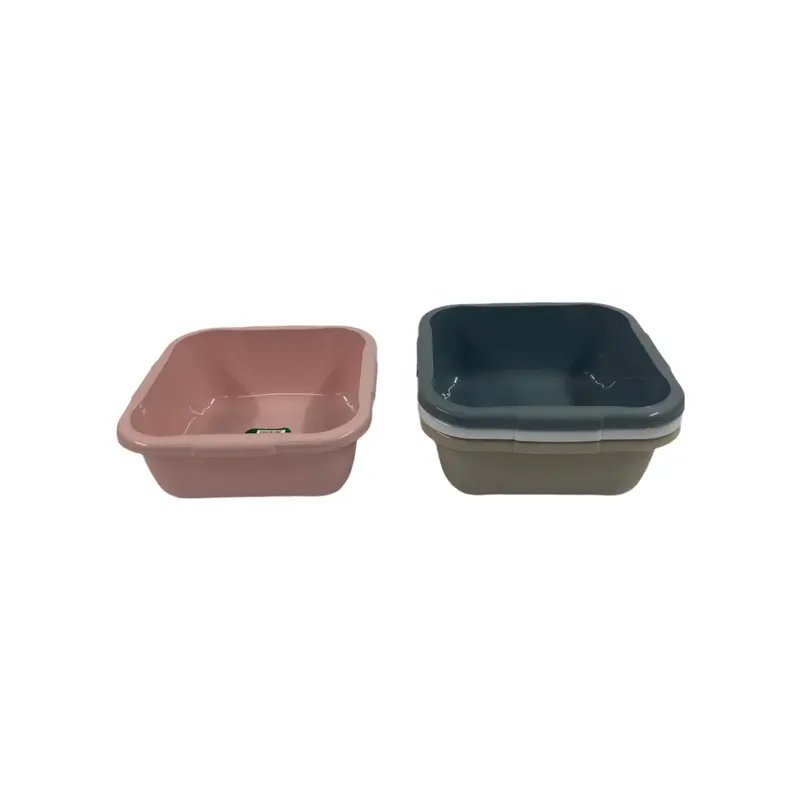 Colorful Squared Bowl; 3 lt