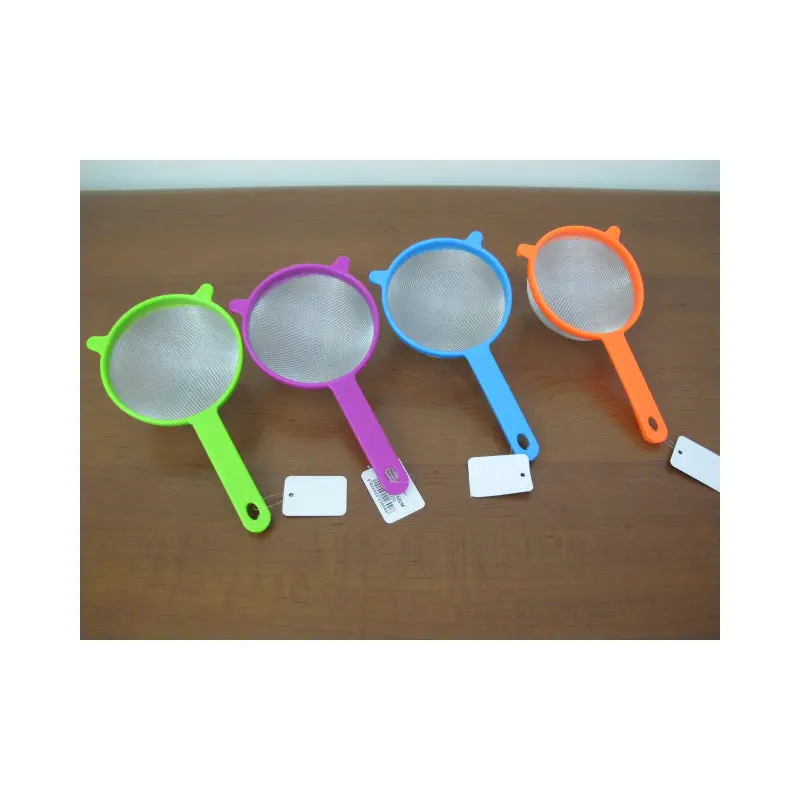 Colorful aluminum mesh strainer 12 cm