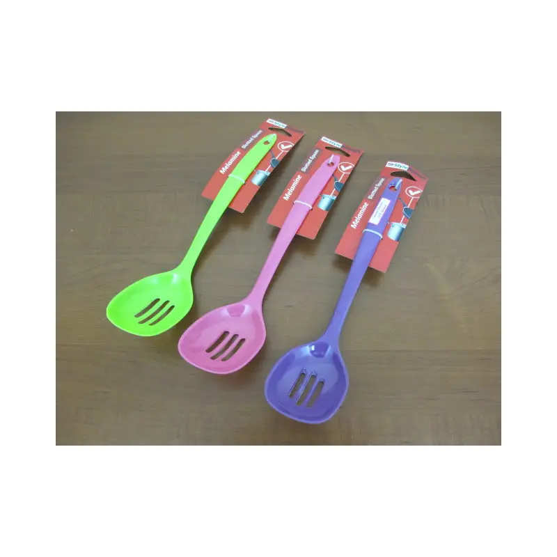 Colorful Melamine Slotted Serving Spoon