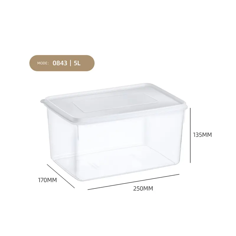 Clear Hermetic Food Preservation Box 5 lt