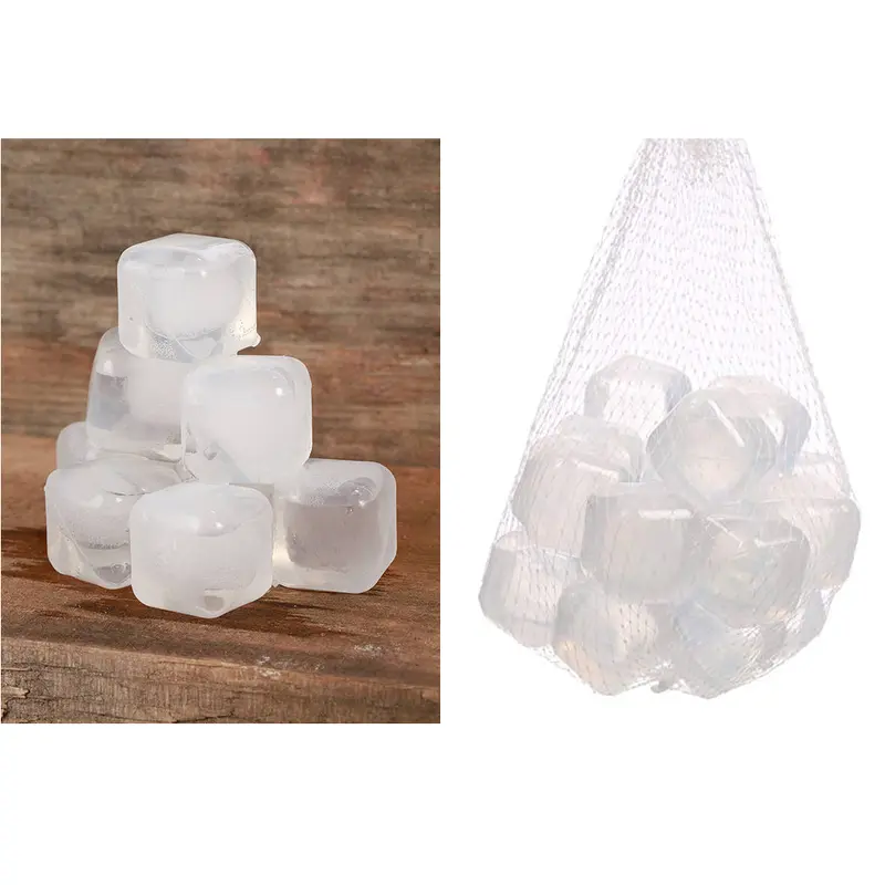 Clear Reusable ice cubes