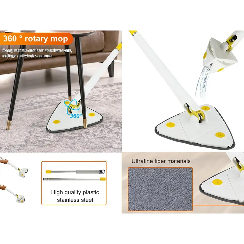 Cleaning Mop 360 Rotatable Super Water Absorption