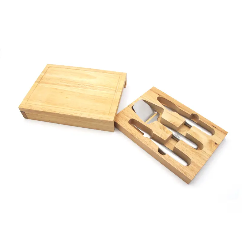 Cheese Serving Utensils with Board and Drawer