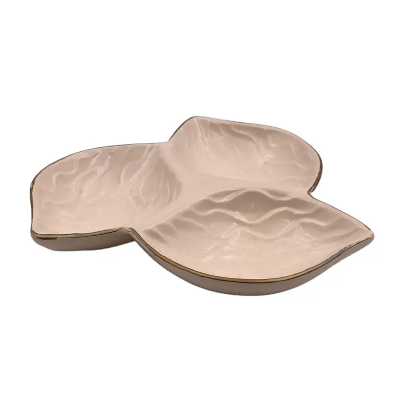 Ceramic 3 Compartments Plate