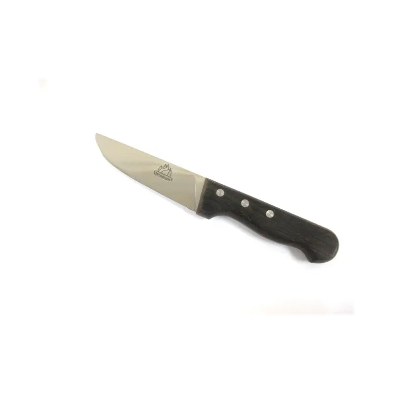 Butcher Knife with Wooden Handle; 13 cm