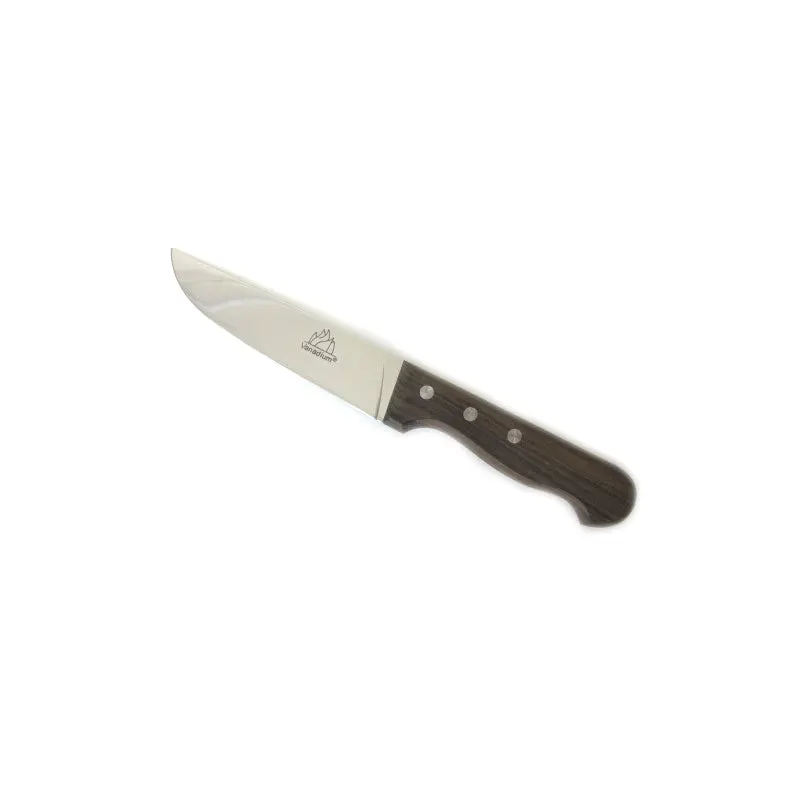 Butcher Knife with Wooden Handle; 15 cm