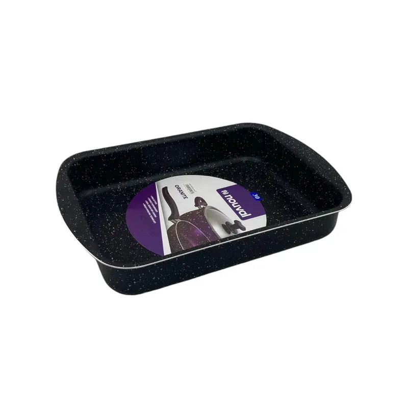 Black Granite Nouval Rectangular Oven Tray 30 cm