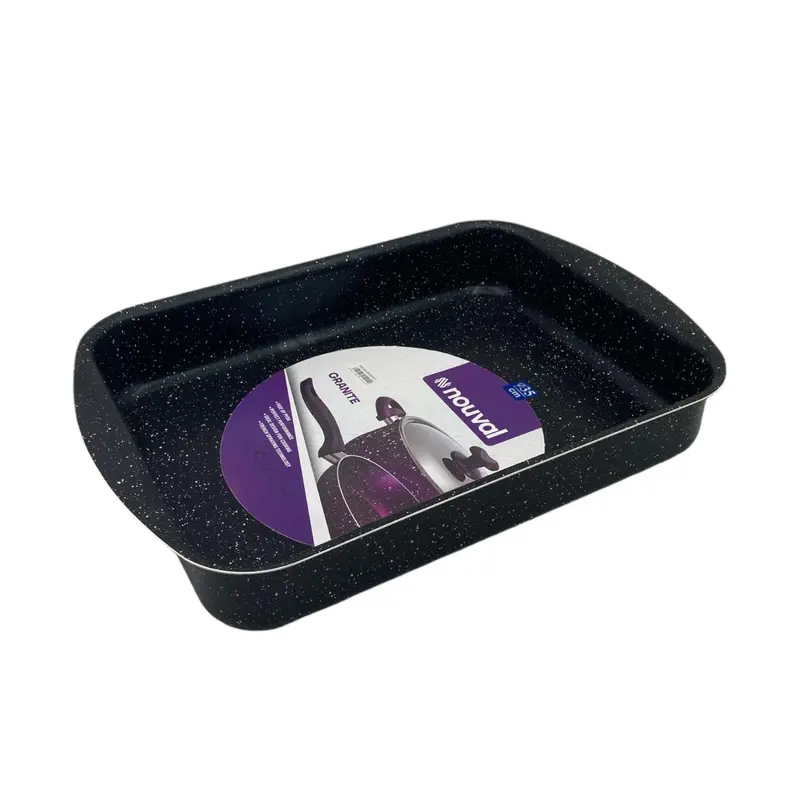 Black Granite Nouval Rectangular Oven Tray 35 cm