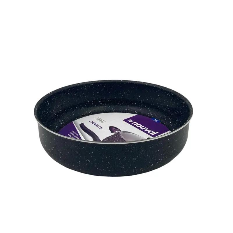 Black Granite Nouval Round Oven Tray 26 cm