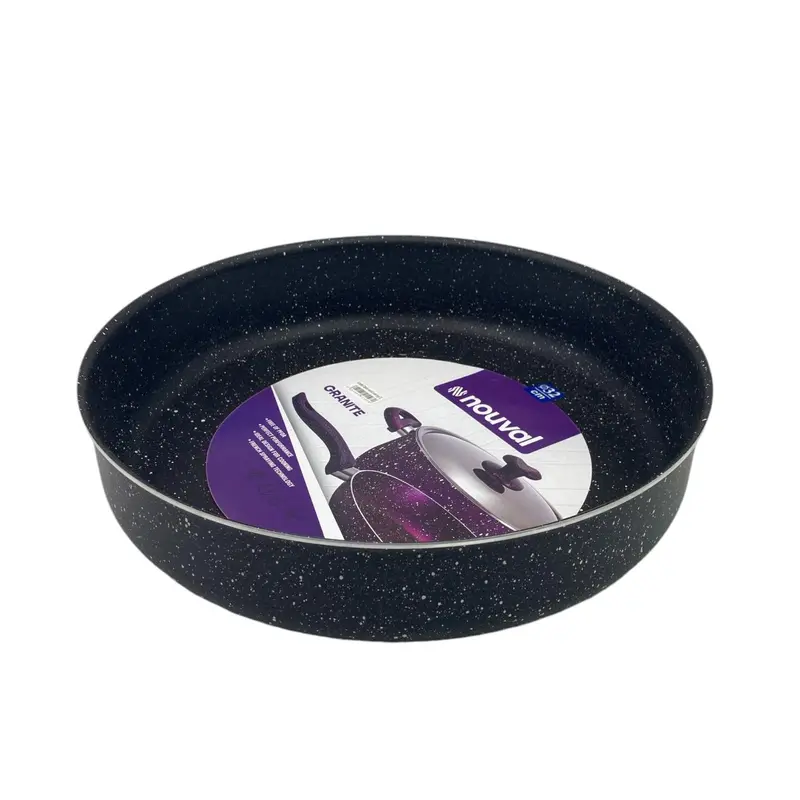 Black Granite Nouval Round Oven Tray 32 cm