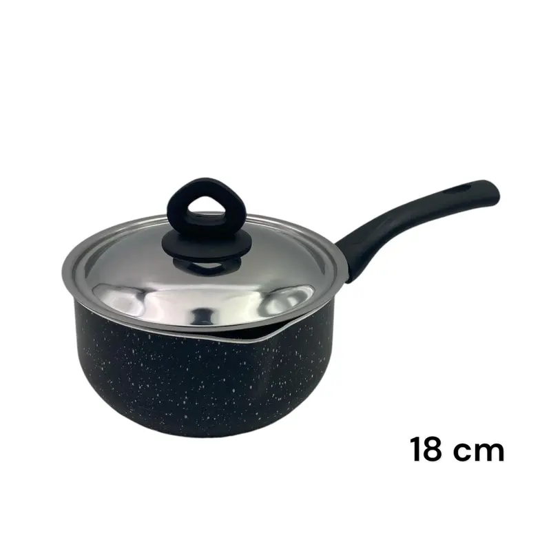 Black Granite Nouval Sauce Pan 18 cm