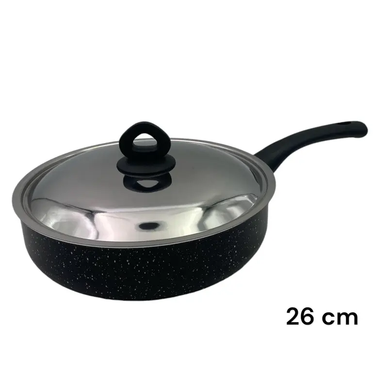 Black Granite Nouval Sauteuse 26 cm