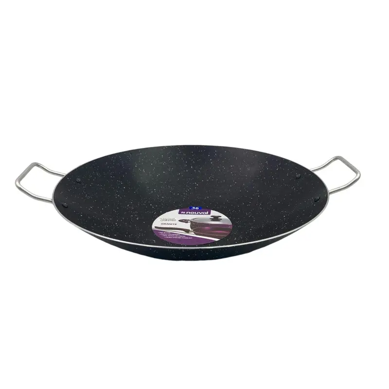 Black Granite Nouval Wok 36 cm