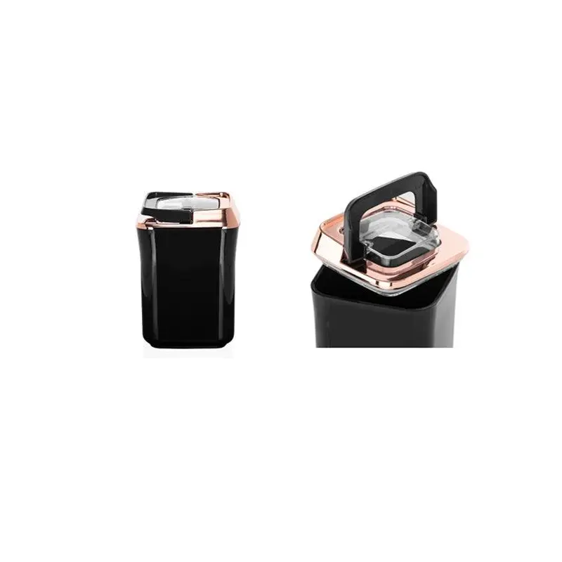 Black Flip Tight Square Storage Container 0.9Lt