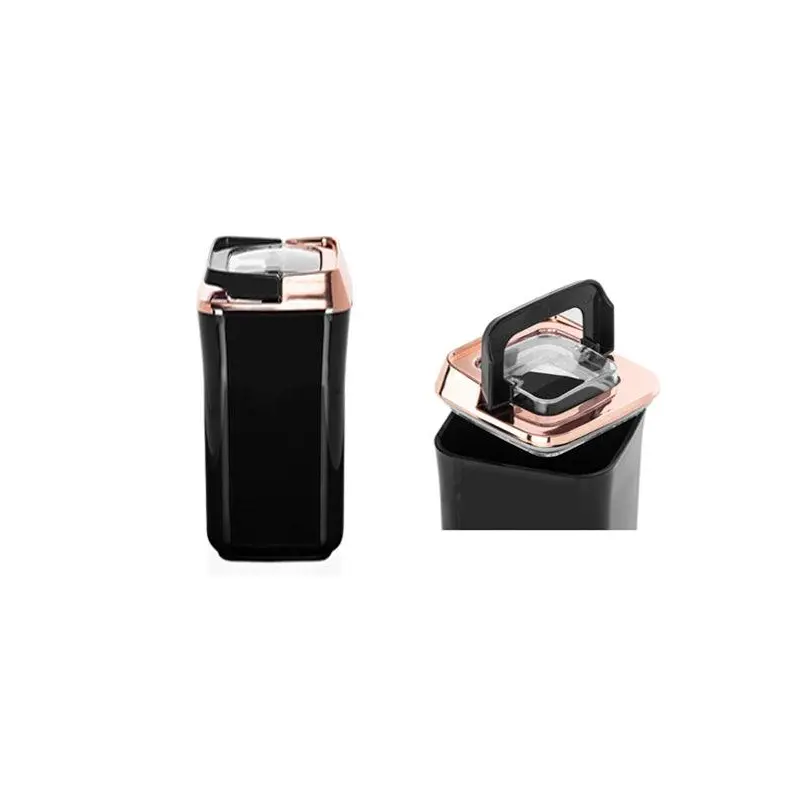 Black Flip Tight Square Storage Container 1.7 Lt