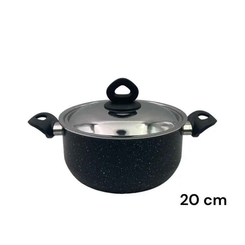 Black Granite Nouval Casserole 20 cm