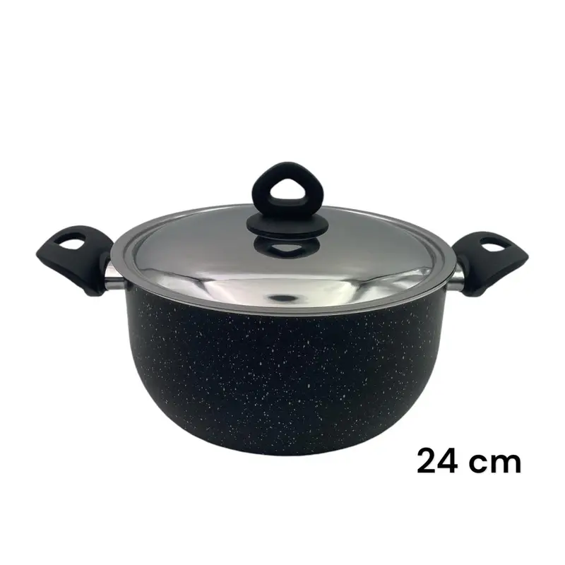 Black Granite Nouval Casserole 24 cm
