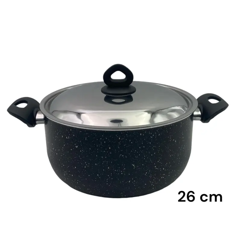Black Granite Nouval Casserole 26 cm