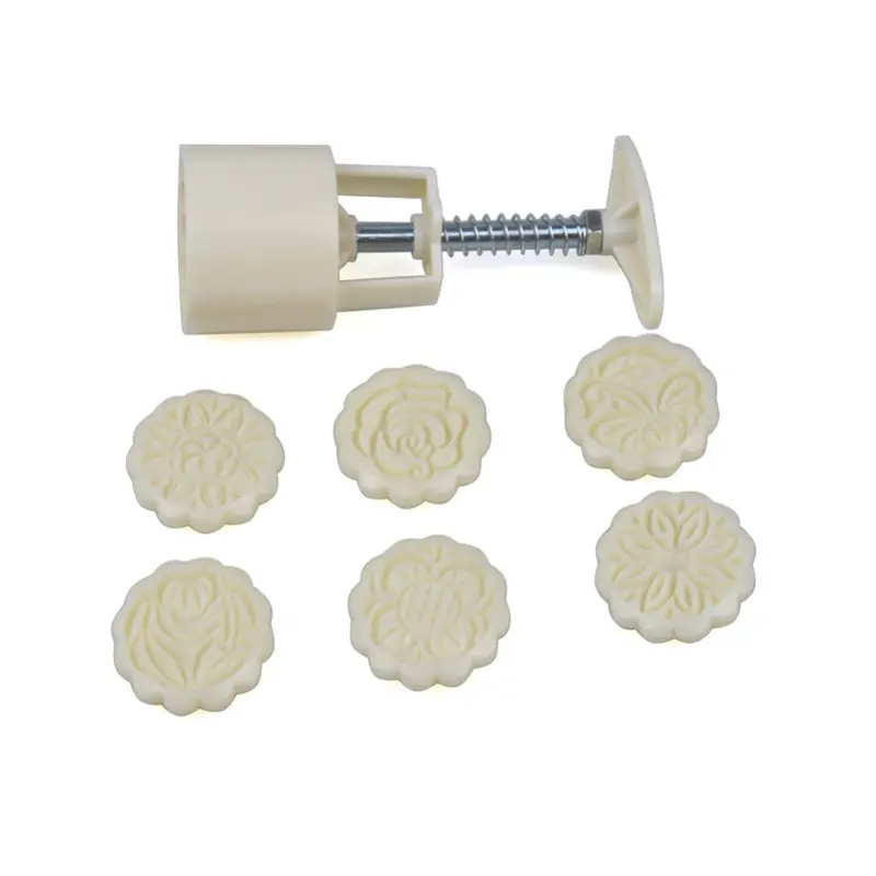 Big Maamoul Round Press with Spring 6 designs