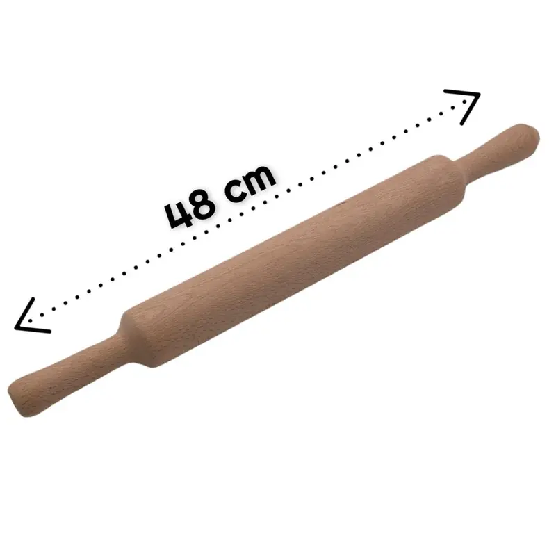 Birch Wood Rolling Pin 48 cm