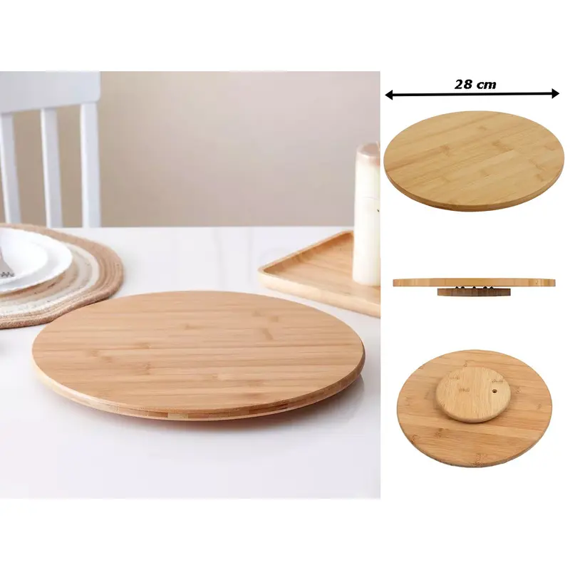Bamboo Lazy Susan 28 cm