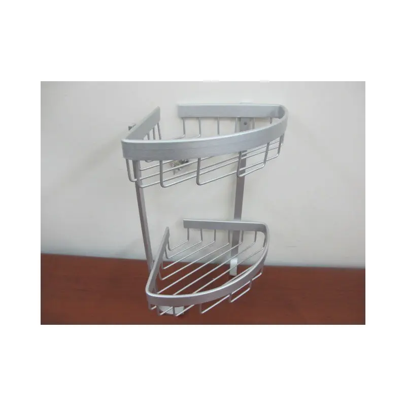 Aluminium 2 tiers bathroom corner