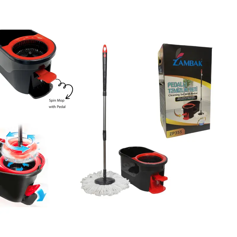 Zambak Spin Mop with Pedal