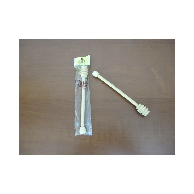 Wooden Honey Dipper X2; 19 cm