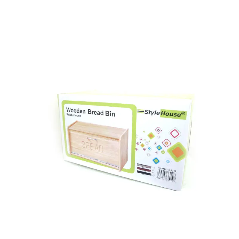 Wooden Bread Box with wooden Cover