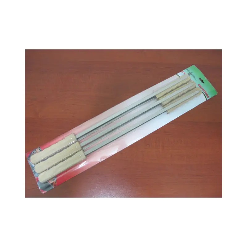 Wide Stainless bbq skewer