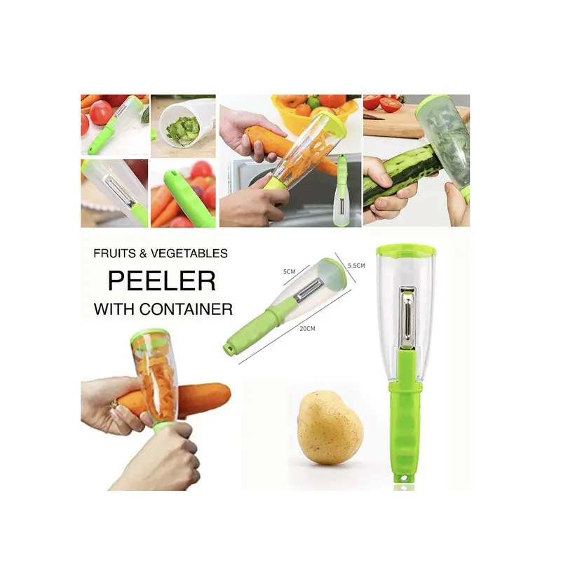 Vegetable and Fruit Peeler with Storage Box V type