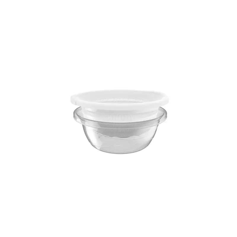 Transparent plastic bowl&strainer-10 lt