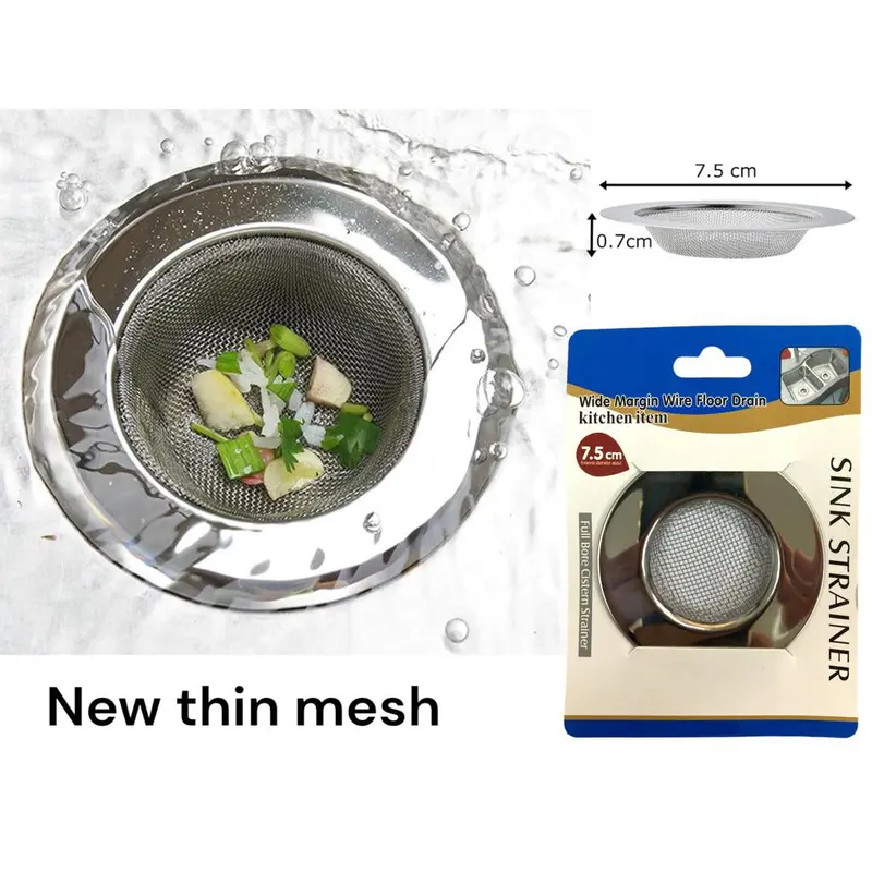 Stainless Steel Sink Strainer with fine mesh