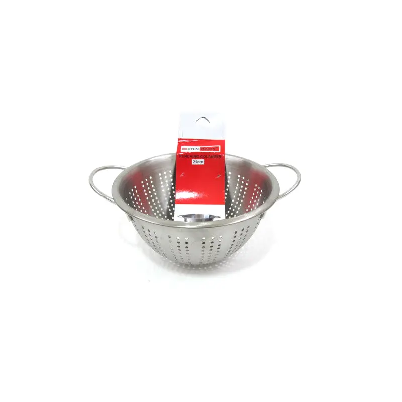 Stainless Steel punching colander; 21 cm