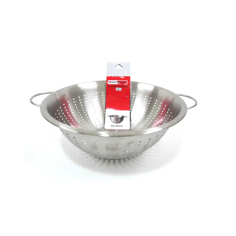 Stainless Steel punching colander; 37 cm