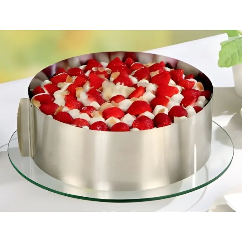 Stainless Steel Cake Ring Adjustable Diameter