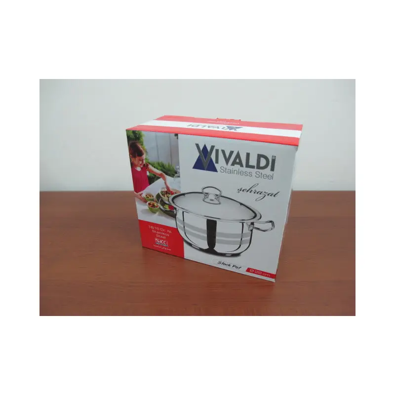 Stainless Steel Casserole; 22 cm