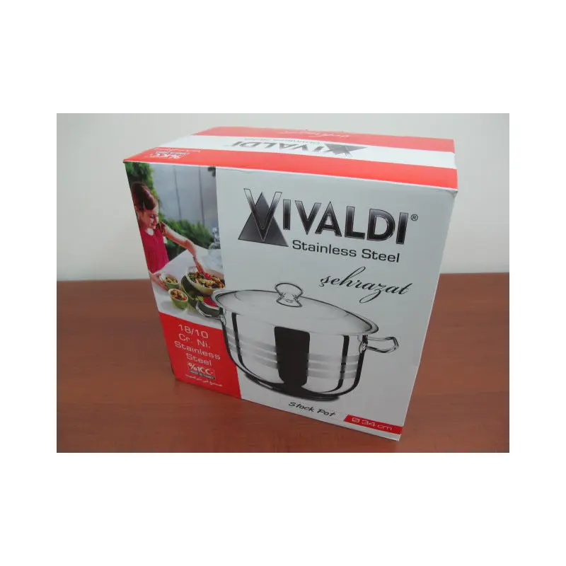 Stainless Steel Casserole; 34 cm