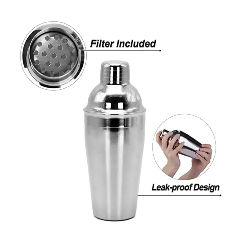 Stainless steel cocktail shaker 550 ml