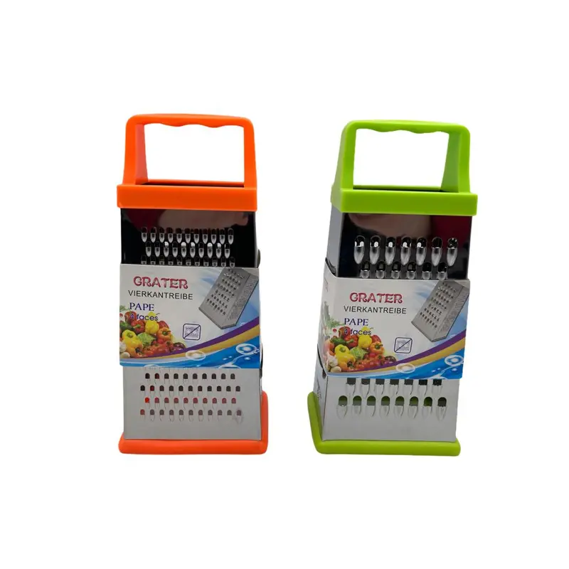 Stainless Steel 4 sided Grater Silicon Base