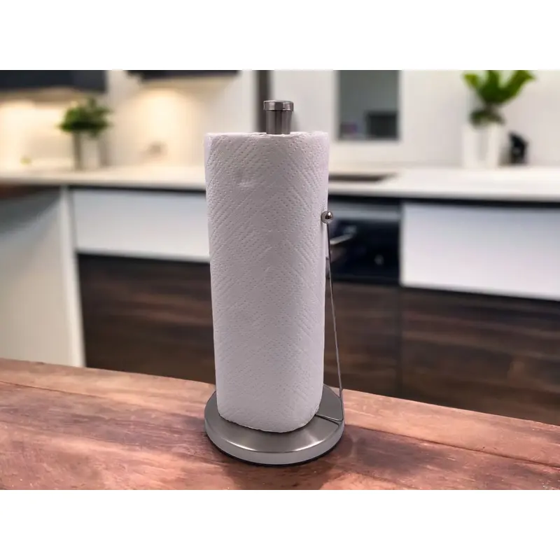SS Kitchen Paper Towel Holder with Clamp